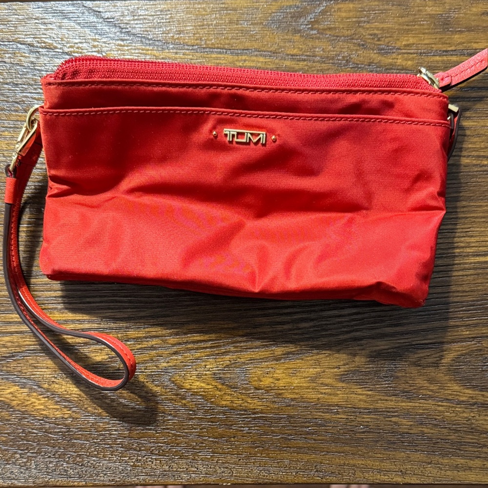 TUMI Scarlet Wristlet Clutch